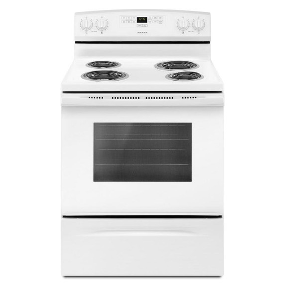 OPENBOX of 30-inch Amana® Electric Range with Bake Assist Temps YACR4303MFW (2 years warranty)