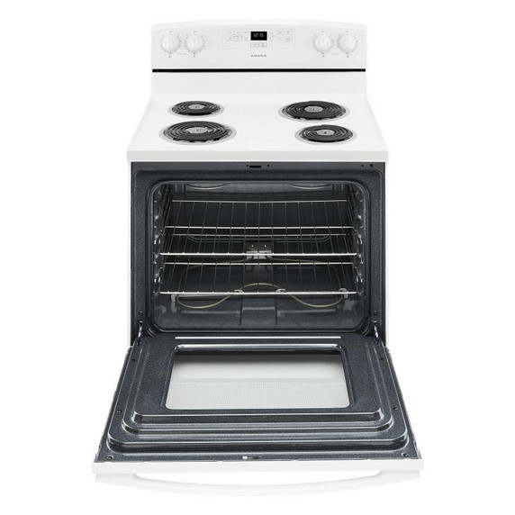 OPENBOX of 30-inch Amana® Electric Range with Bake Assist Temps YACR4303MFW (2 years warranty)