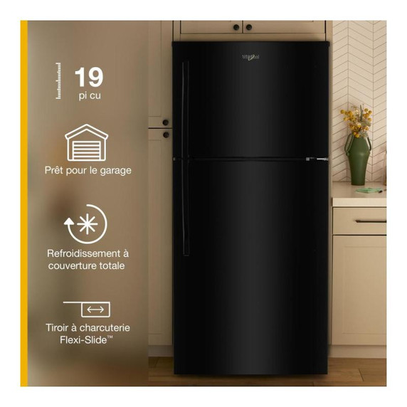 Whirlpool® 30-inch Wide Top Freezer Refrigerator with Total Coverage Cooling- 19 Cu. Ft. WRTX7419SW
