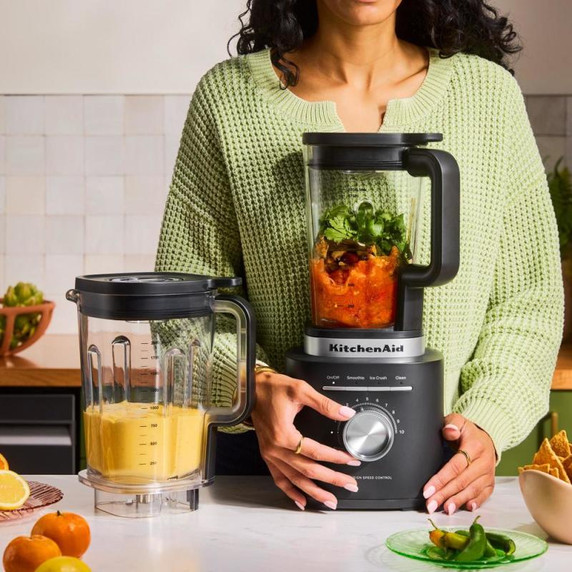 KitchenAid® Pure Power Blender with a 68oz Tritan™ jar  and a 62oz glass jar KSB2076BM