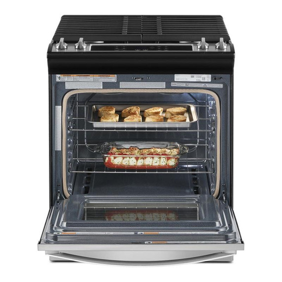 Openbox of 5.0 Cu. Ft. Whirlpool® Gas Range with Frozen Bake™ Technology WEG515S0LS (2 years warranty)