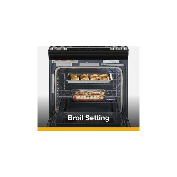 Openbox of 5.0 Cu. Ft. Whirlpool® Gas Range with Frozen Bake™ Technology WEG515S0LS (2 years warranty)