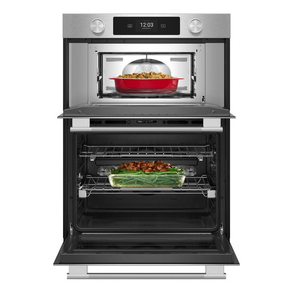 Kitchenaid® 30-inch Smart Electric Combo Wall Oven with Intelligent Cooking Camera - PrintShield™ Finish KOEC930SPS