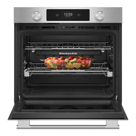 Kitchenaid® 30-inch Smart Electric Single Wall Oven with Intelligent Cooking Camera - PrintShield™ Finish KOES930SPS