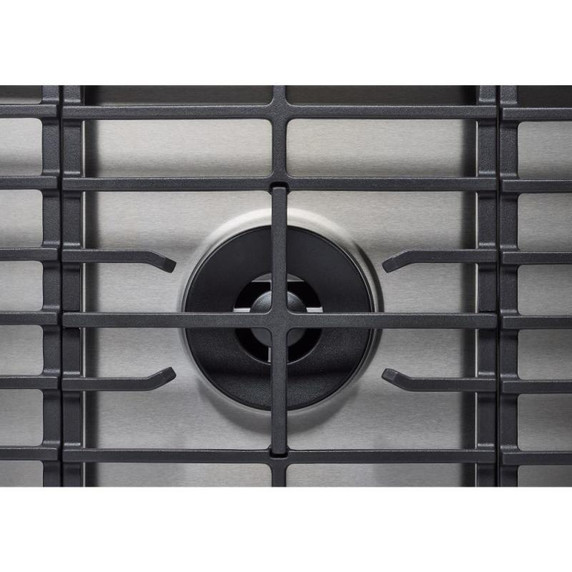 KitchenAid® 36  in. Gas Cooktop with 5 Burners and Integrated Wok Grate KCGK536SSS