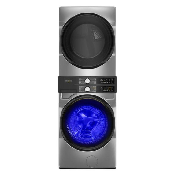 Whirlpool® Smart ENERGY STAR® Front Load Laundry Tower 5.2 cu. ft. Washer & 7.4 cu. ft. Electric Dryer with UV Clean Technology and FreshFlow™ Vent System YWEF5727TR