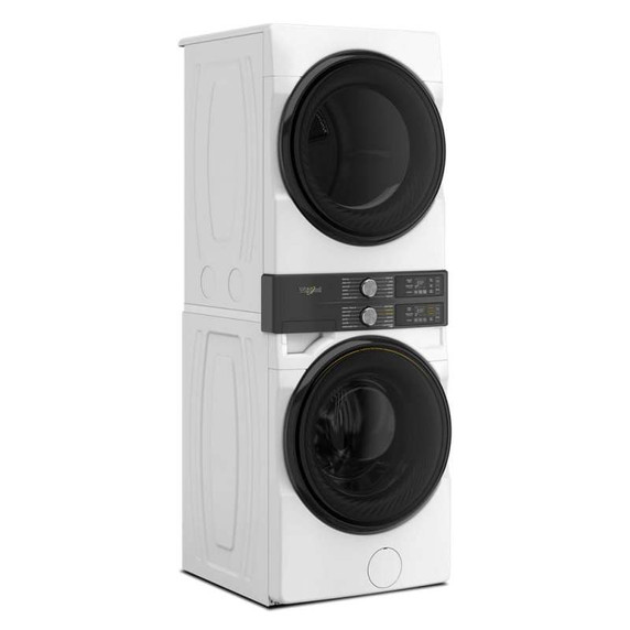 Whirlpool® Smart ENERGY STAR® Front Load Laundry Tower with FreshFlowTM Vent System and UV Clean Technology 5.2 cu. ft. I.E.C. Washer & 7.4 cu. ft. Electric Dryer YWEF5727TW