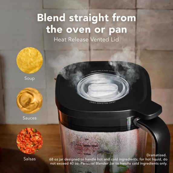 KitchenAid® Pure Power Blender with 2 Personal Blending Jars KSB2078BM