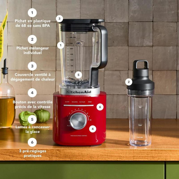 KitchenAid® Pure Power Blender with Personal Blending Jar KSB2079ER
