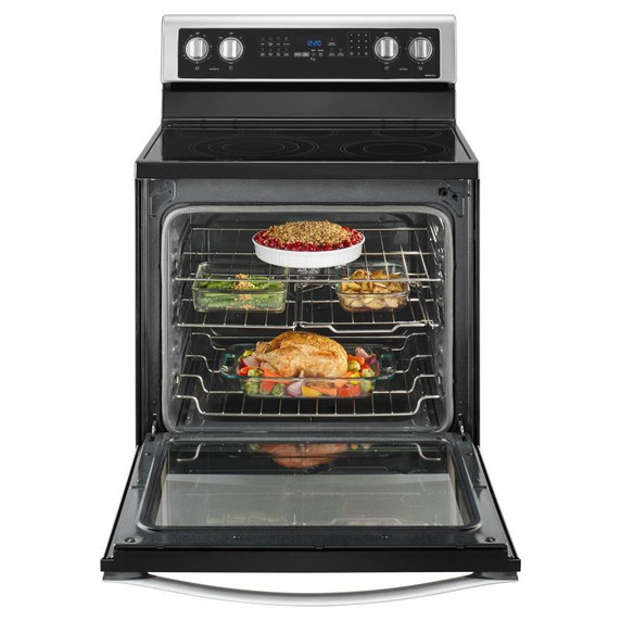 Openbox of Whirlpool® 6.4 Cu. Ft. Freestanding Electric Range with True Convection YWFE745H0FS (2 years warranty)