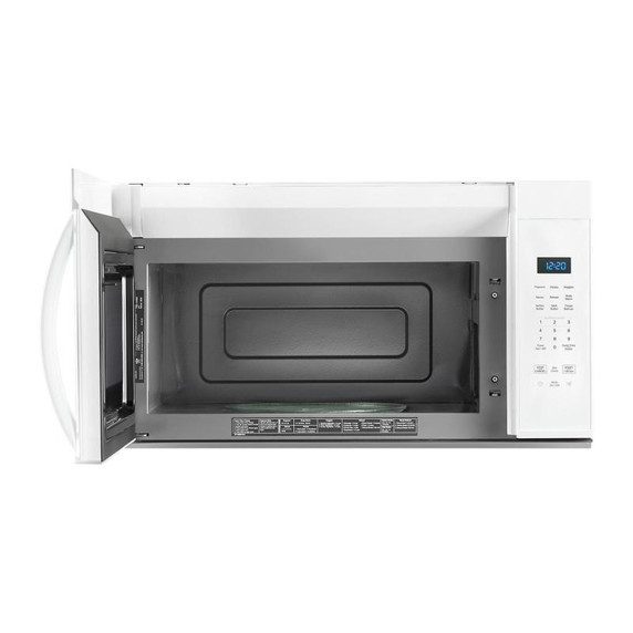OPEN BOX Whirlpool® 30’ W 1.7 cu. ft Over the range Microwave with 900-Watts Cooking Power YWMMS3130RW