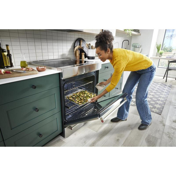 OPEN BOX Kitchenaid® 30-Inch 4-Element Induction Slide-In Convection Range with Air Fry KSIS730PSS