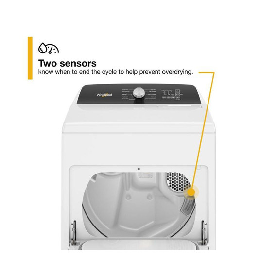 Openbox  of Whirlpool® 7.0 Cu. Ft. Top Load Gas Moisture Sensing Dryer WGD5010LW