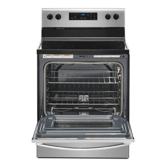 Openbox of 5.3 cu. ft. Whirlpool® electric range with Frozen Bake™ technology YWFE515S0JS