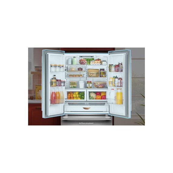 Openbox of Kitchenaid® 22 Cu. Ft. 36-Inch Counter-Depth French Door Refrigerator with Internal Water Dispenser KRFC136TPS