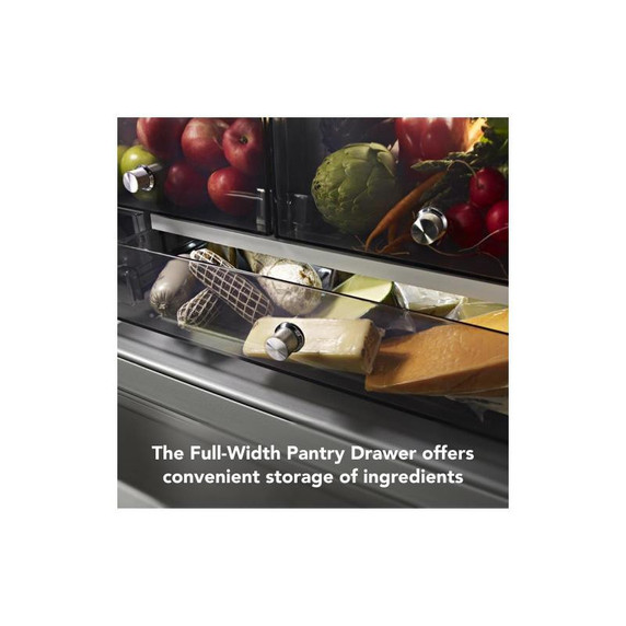 OpenBOX of Kitchenaid® 23.8 cu. ft. 36" Counter-Depth French Door Platinum Interior Refrigerator with PrintShield™ Finish KRFC704FPS