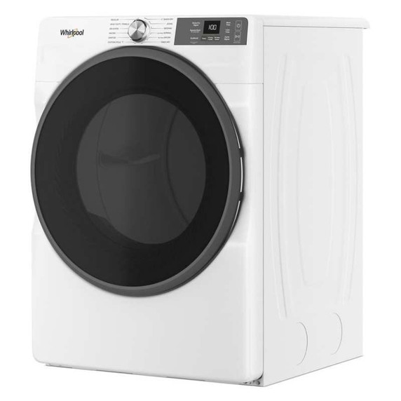Open box of Whirlpool® 7.4 cu. ft. Smart Front Load ENERGY STAR® Electric Dryer with Wrinkle Shield™ Option YWED5720RW