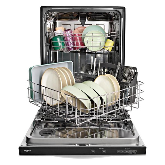 Whirlpool® 24" Stainless Steel Dishwasher with Spin&Load Rack and Intelligent Wash - 50 dBA WDT745SASZ