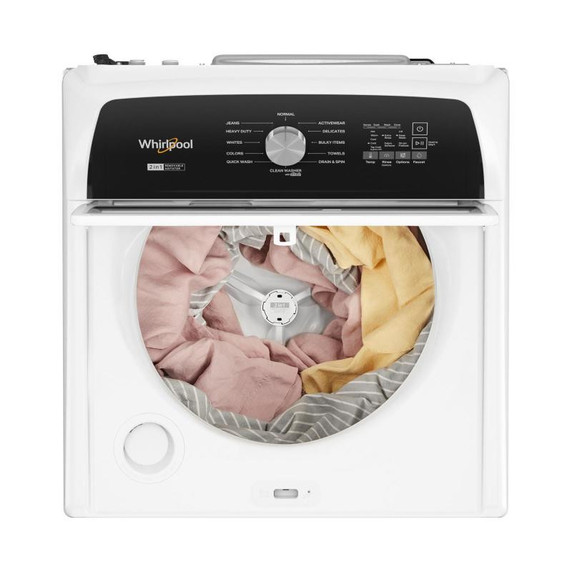 OPEN BOX Whirlpool® 5.4 - 5.5 Cu. Ft. I.E.C. Capacity Top Load Washer with Removable Agitator WTW5057LW
