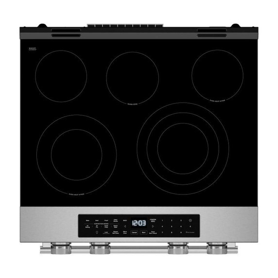 OPEN BOX  Kitchenaid® 5.3 Cu. Ft. Slide-in Electric Range with Two Even-Heat™ Hyper Elements and Convection Cooking Modes YKSES530SPS