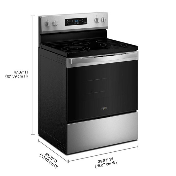 OPEN BOX Whirlpool® 30-inch Electric Range with Air Cooking Technology YWFES4530SZ