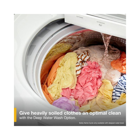 OPEN BOX* 6.0-6.1 Cu. Ft. Whirlpool® Top Load Washer with Removable Agitator WTW6157PW