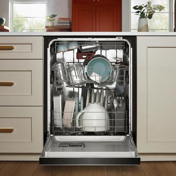 Kitchenaid® Third Level Jet Rack Dishwasher with 40+ Total Wash Jets in PrintShield™ Finish, 41 dBA KDPS324SPS