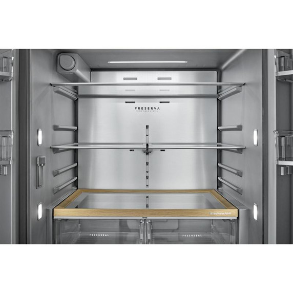 OPEN BOX Kitchenaid® 31 cu. ft. French Door Refrigerator with Interior Water and Ice KRFF336SPS