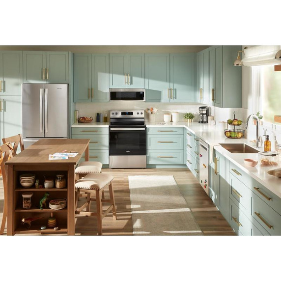 OPEN BOX Whirlpool® 24” Stainless Steel Dishwasher with AI Intelligent Wash - 47 dBA WDTA50SAKZ