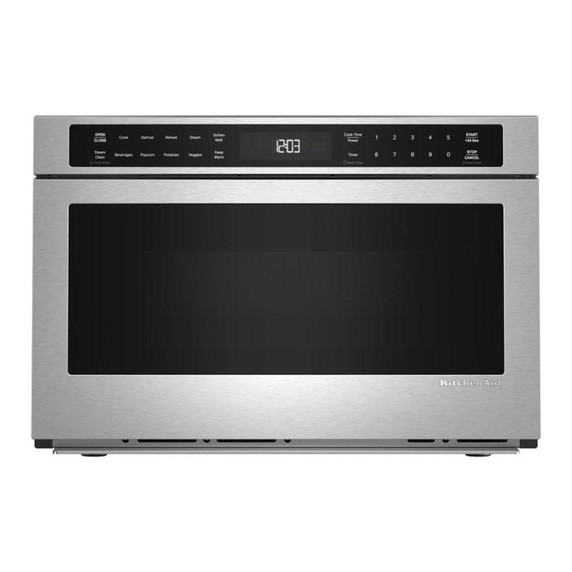 Kitchenaid® 24" Under-Counter Microwave Oven Drawer with Steam Cooking KMBD524TPS