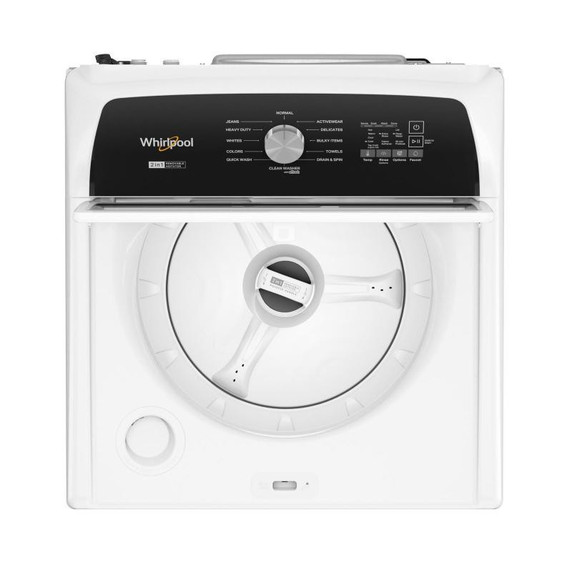 * OPEN BOX Whirlpool® 5.4 - 5.5 Cu. Ft. I.E.C. Capacity Top Load Washer with Removable Agitator WTW5057LW