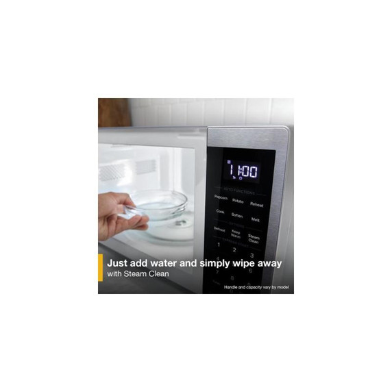 *Open Box Whirlpool® 0.9 cu. ft. Stainless Steel Countertop Microwave With Steam Clean - 900 watt WMCS3019RS