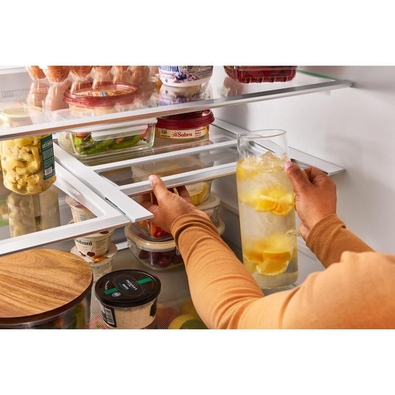 Open Box Whirlpool® 30 Cu. Ft. Family-Sized Capacity French door refrigerator with Flexible Tempearture Drawer WRMF3336SZ