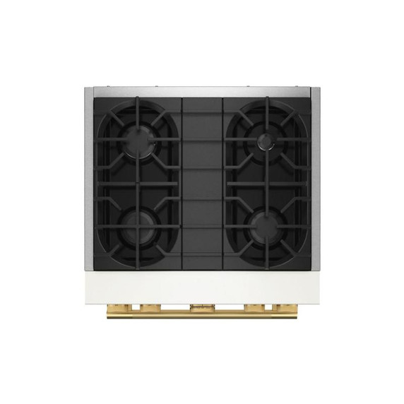 KitchenAid® 30-Inch 4 Burner Commercial-Style Dual Fuel Range with No Preheat Air Fry Mode KFDS930SPL