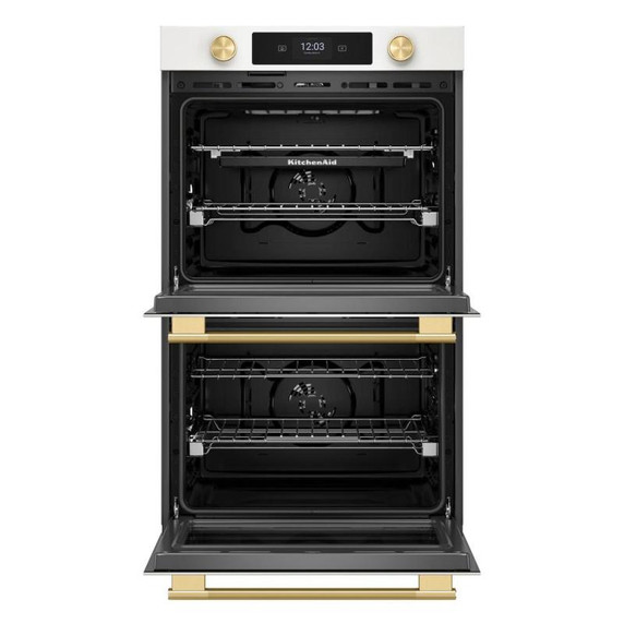 Kitchenaid® 30-inch Smart Electric Double Wall Oven with Assisted Cooking Modes KOED730SPL