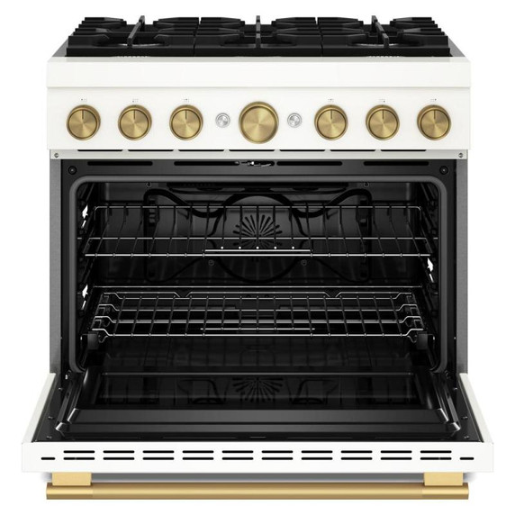 Kitchenaid® 36-Inch 6 Burner Commercial-Style Dual Fuel Range with No Preheat Air Fry Mode KFDS936SPL