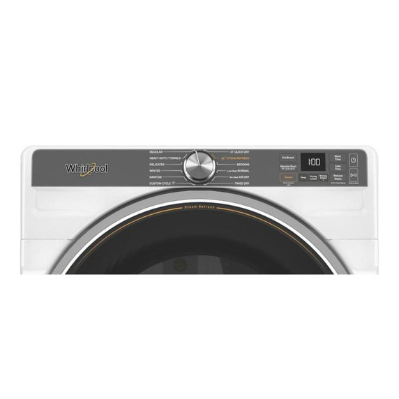 Open Box Whirlpool® 7.4 cu. ft. Smart Front Load ENERGY STAR® Electric Dryer with Steam Capabilities YWED6720RW