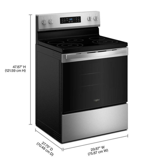 Open Box Whirlpool® 30-inch Electric Range with Air Cooking Technology YWFES4530SZ