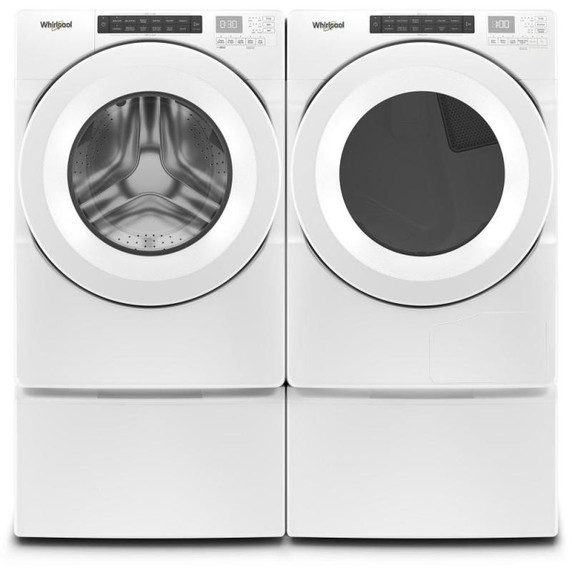 Open Box Whirlpool® 5.0 cu.ft I.E.C. Closet-Depth Front Load Washer with Intuitive Controls WFW560CHW