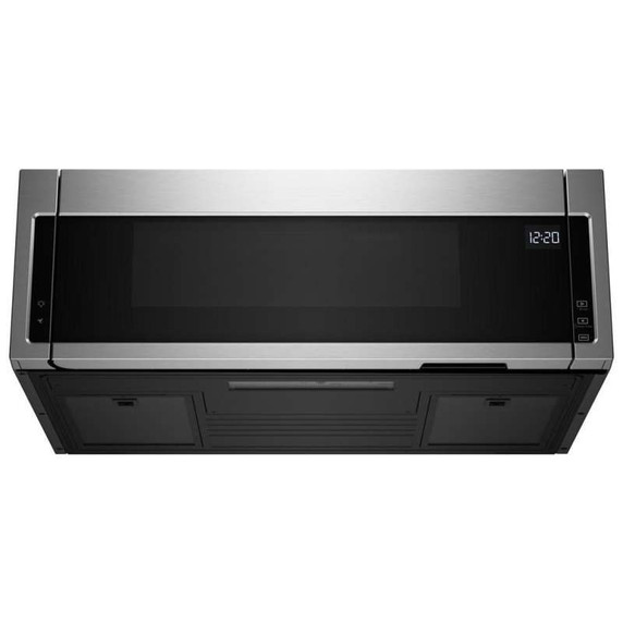 *Open box of Whirlpool® 1.1 cu. ft. Low Profile Microwave Hood Combination YWML55011HS