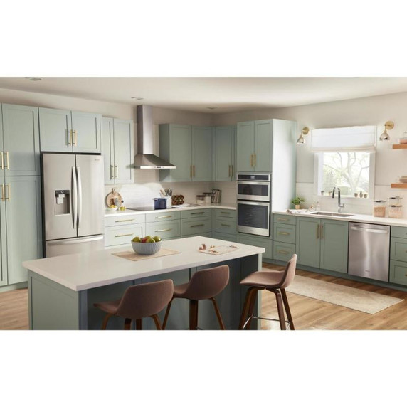 Open Box  Whirlpool® 24” Stainless Steel Dishwasher with AI Intelligent Wash and Tall Top Rack WDT740SALZ