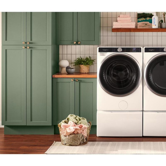 Open Box Whirlpool® 5.8 cu. ft. I.E.C. Smart Front Load ENERGY STAR® Certified Washer with FreshFlow™ Vent System and Intelligent Wash WFW6720RW
