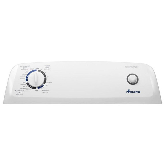 * Open Box  Amana® 6.5 cu. ft. Top-Load Electric Dryer with Automatic Dryness Control YNED4655EW