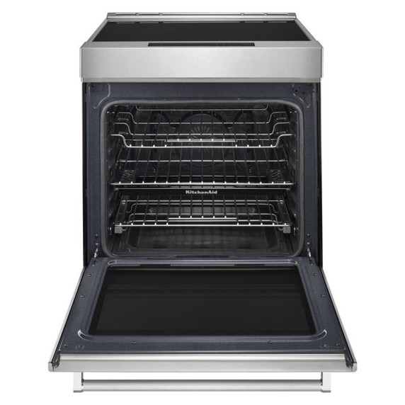 Open Box Kitchenaid® 30-Inch 4-Element Induction Slide-In Convection Range with Air Fry KSIS730PSS