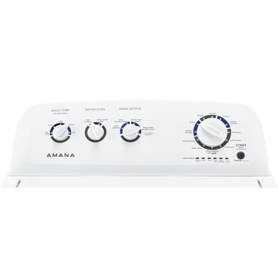 * Open Box  Amana® 4.4 cu. ft. Top-Load Washer with High Efficiency Agitator NTW4519JW