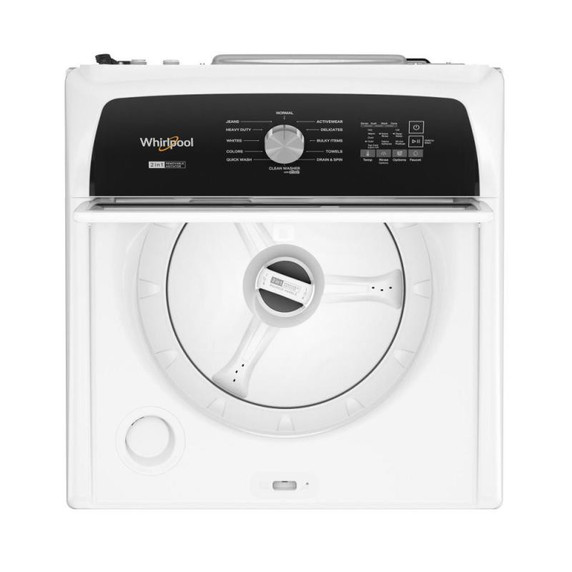 Open Box Whirlpool® 5.4 - 5.5 Cu. Ft. I.E.C. Capacity Top Load Washer with Removable Agitator WTW5057LW