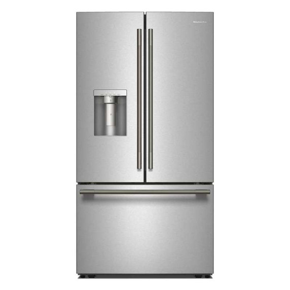OPEN BOX Kitchenaid® 30 cu. ft. French Door Refrigerator with Exterior Water and Ice KRFF436SPS