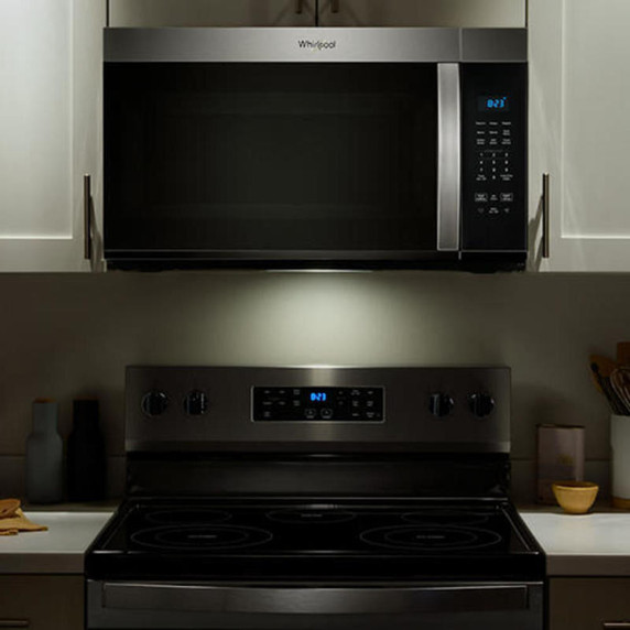 Open Box  Whirlpool® 30’ W 1.7 cu. ft Over the range Microwave with 900-Watts Cooking Power YWMMS3130RZ