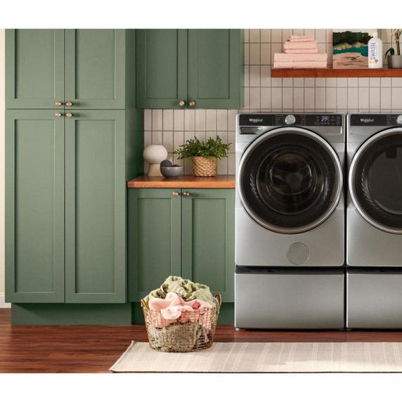 OPEN BOX Whirlpool® 5.8 cu. ft. I.E.C. Smart Front Load ENERGY STAR® Certified Washer with FreshFlow™ Vent System and Intelligent Wash WFW6720RR