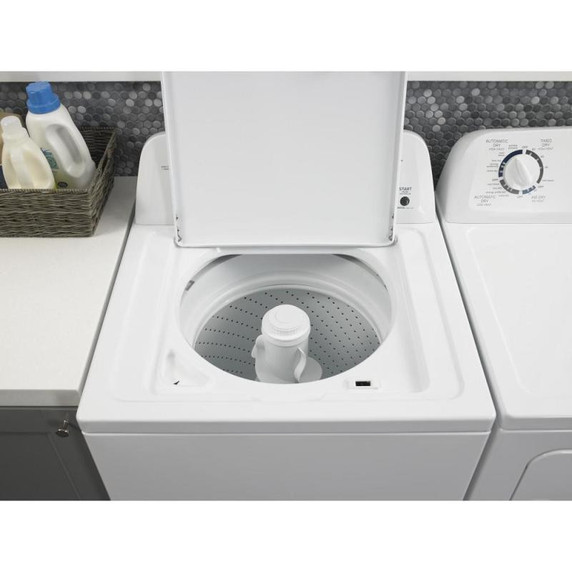 OPEN BOX Amana 4.0 cu. ft. Top-Load Washer with Dual Action Agitator NTW4516FW
